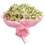 Букет из 101 белой эустомы