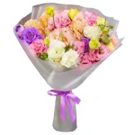 Букет из 7 разноцветных эустом